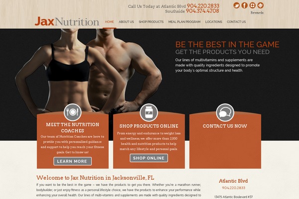 jaxsportsnutrition.com site used Jaxnutrition