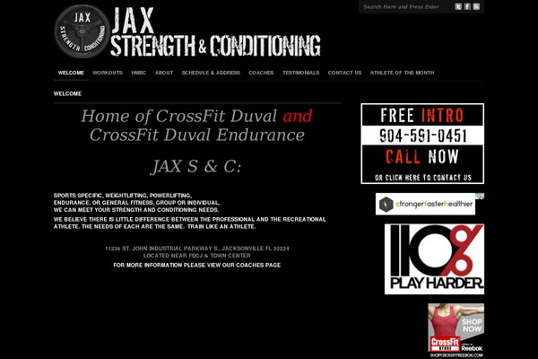 jaxstrengthandconditioning.com site used Organic_structure_black