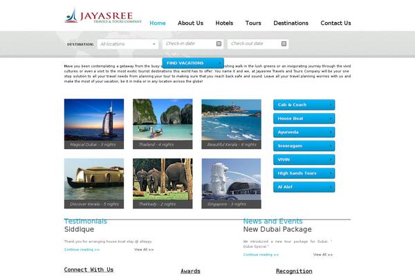 jayasreetravels.com site used Travel-time