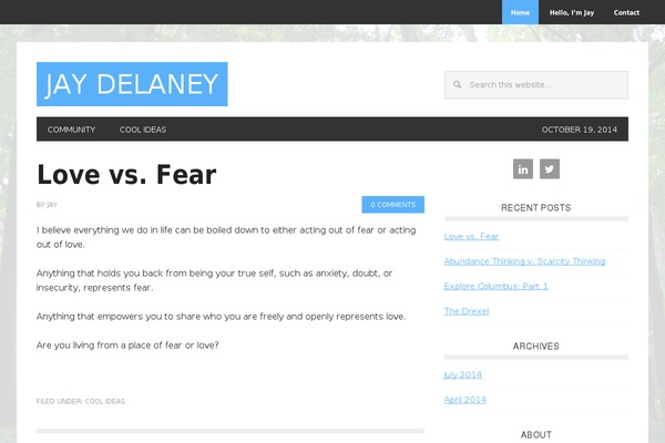 WordPress website example screenshot
