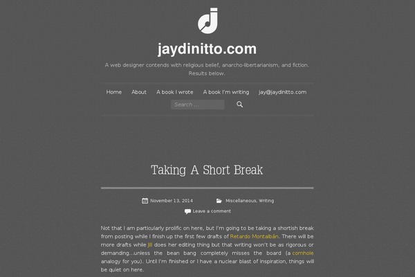 jaydinitto.com site used Blankslate-child-for-jaydinitto-com