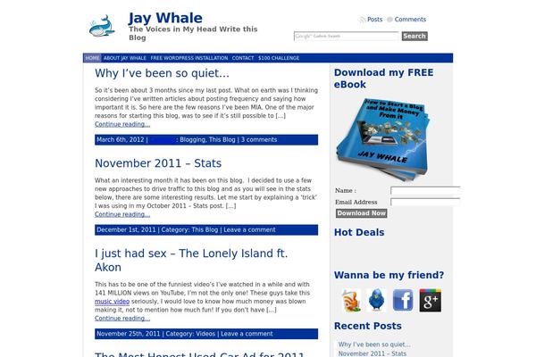 WordPress website example screenshot