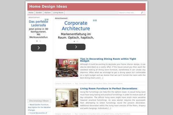 HomeDecor theme websites examples