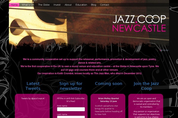 jazz.coop site used Jazzcoopslider