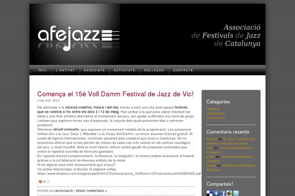 jazzcatalunya.com site used Afejazztheme