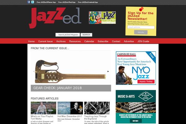 jazzedmagazine.com site used Jazzed