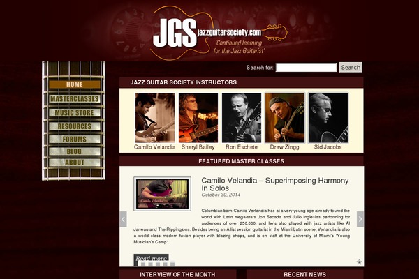 jazzguitarsociety.com site used Jgs-red