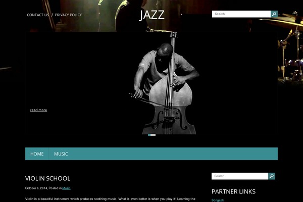 Jazz theme site design template sample