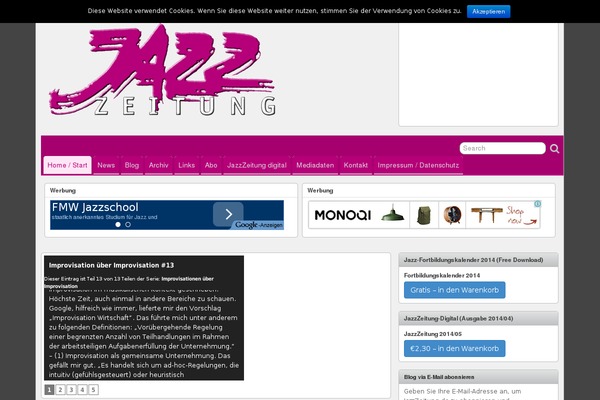 jazzzeitung.de site used Suffusion