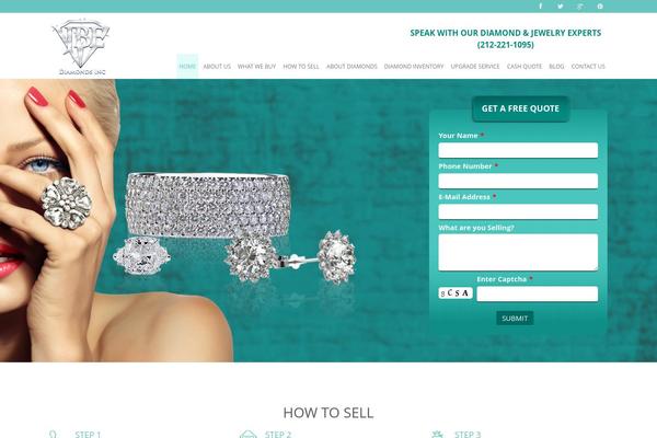 Diamond-wp theme site design template sample