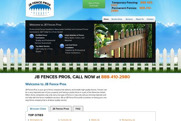 jbfencepros.com site used Jbfences
