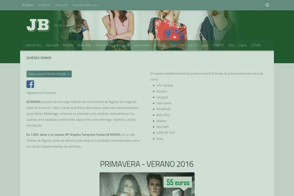 Hueman theme site design template sample