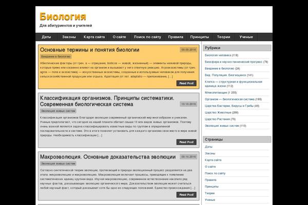 WordPress website example screenshot