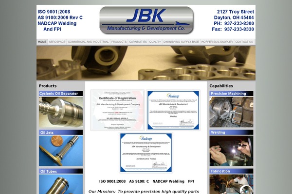 WordPress website example screenshot