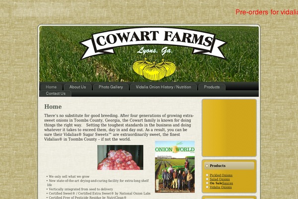 jcowartfarms.com site used Onion1