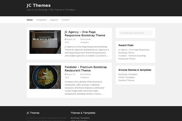 WPTuts theme site design template sample