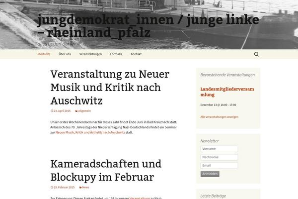 Twenty Thirteen theme site design template sample