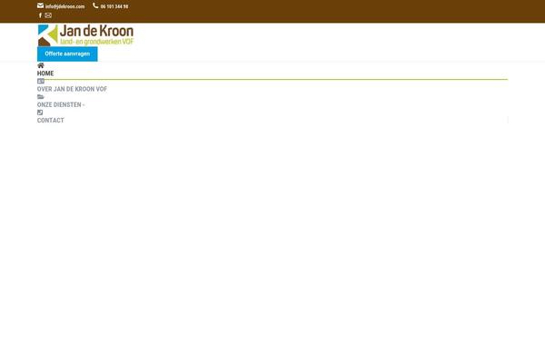 The7 Child theme site design template sample