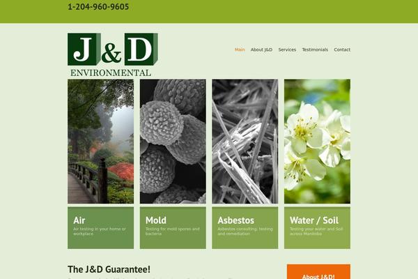 jdenviro.ca site used Theme2005