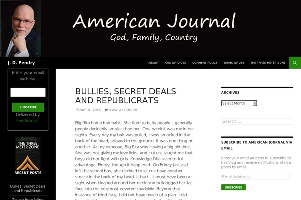 Twenty Fourteen theme site design template sample