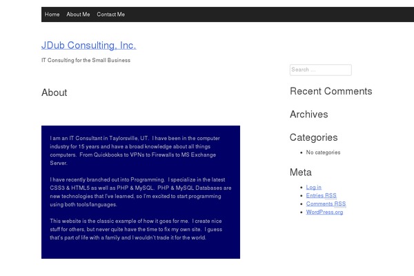 jdubconsulting.com site used One-page-theme