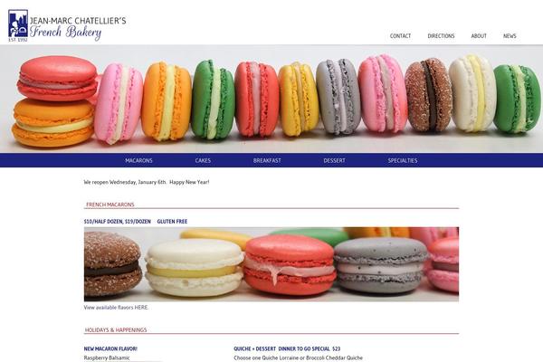 Bakery theme site design template sample