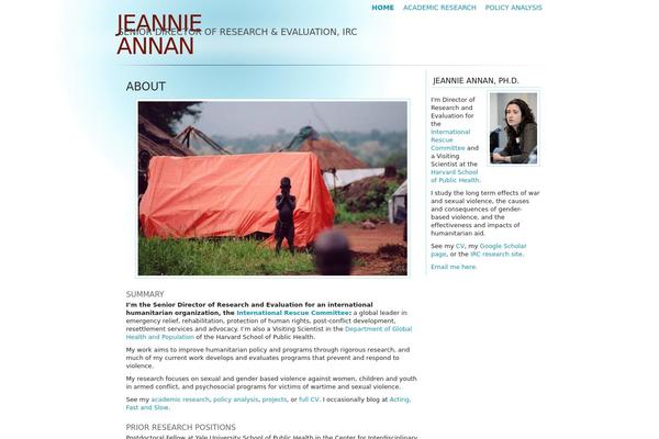 jeannieannan.com site used Wavefront