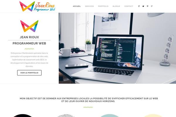 WordPress website example screenshot