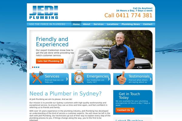 jediplumbing.com.au site used Jedi