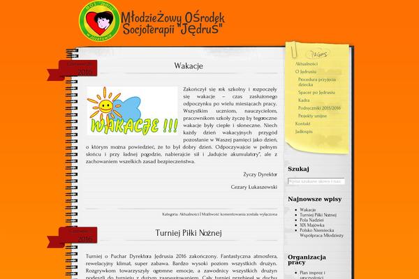 Anarcho Notepad theme site design template sample