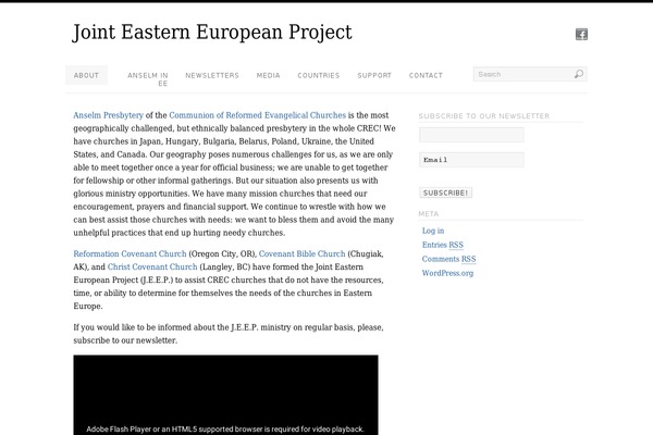 jeeproject.org site used Platform