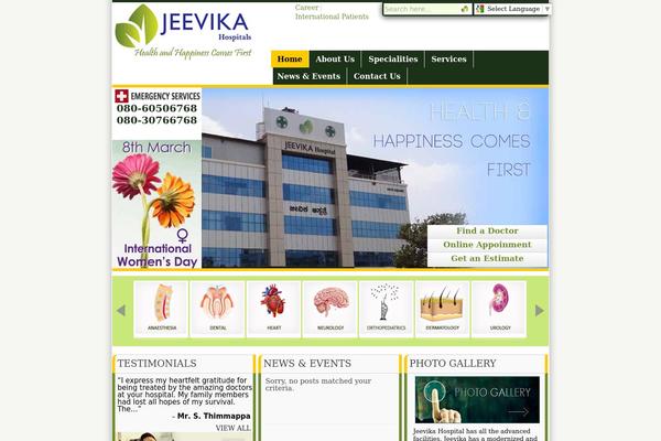 jeevikahospitals.com site used Firststep