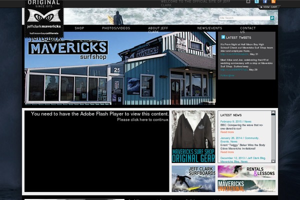 jeffclarkmavericks.com site used Mavericks