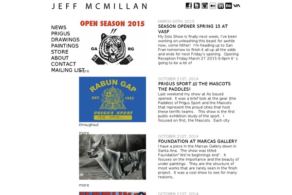 Jeff theme site design template sample