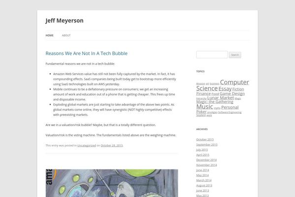 Twenty Twelve theme site design template sample