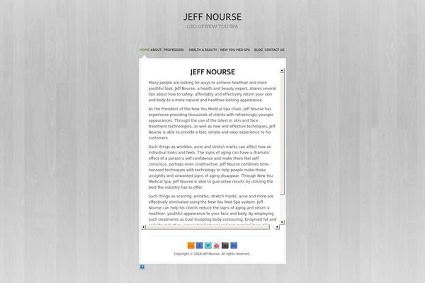 jeffnourse.com site used Rezume