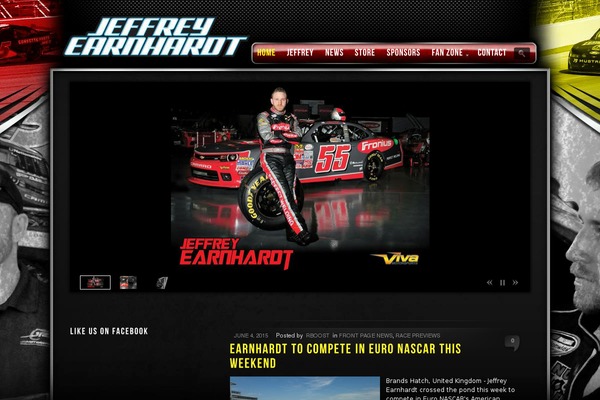 jeffreyearnhardt.com site used Racerboost-cms