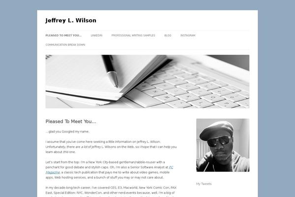 jeffreylwilson.net site used Profile-lite