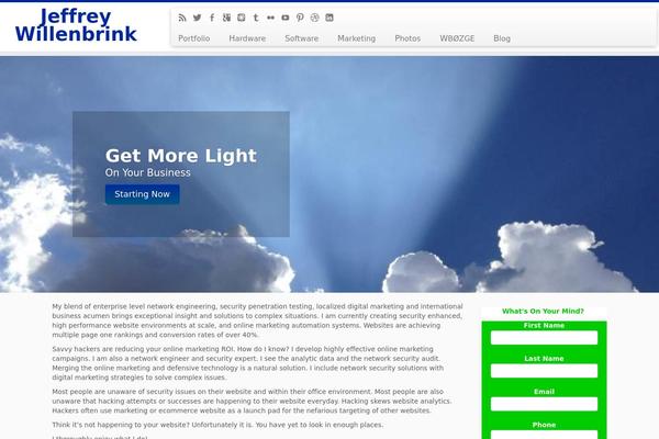 Customizr theme site design template sample