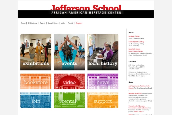 Jefferson theme site design template sample