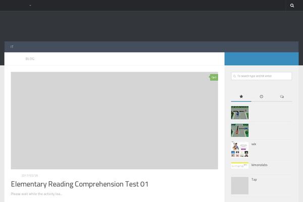 WordPress website example screenshot
