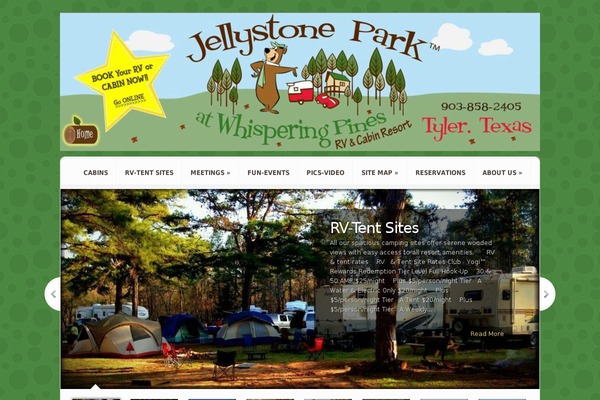 jellystoneatwhisperingpines.com site used Aggregate