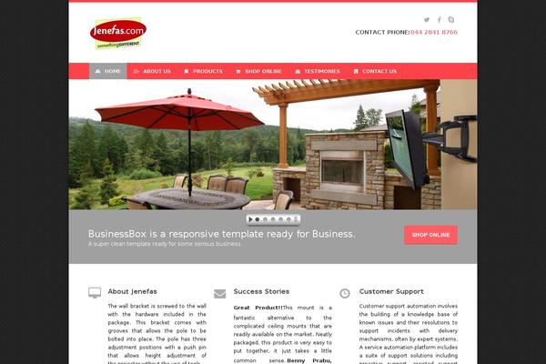 Business Box theme site design template sample