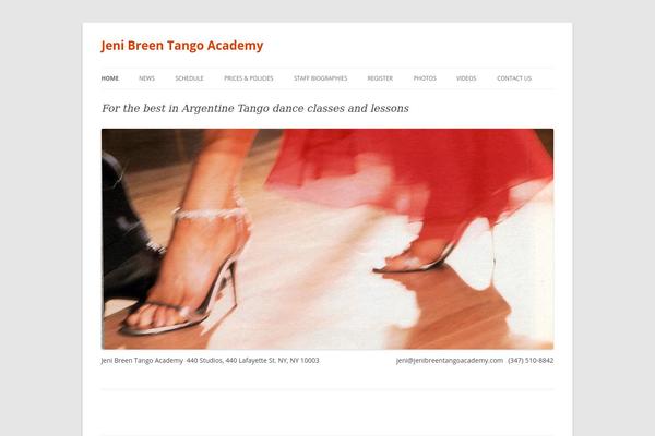 Twenty Twelve theme site design template sample