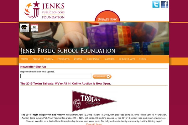 jenksfoundation.com site used Blank-theme