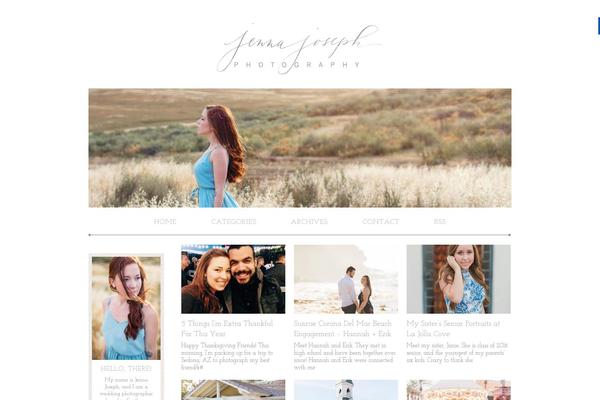 Prophoto4 theme site design template sample