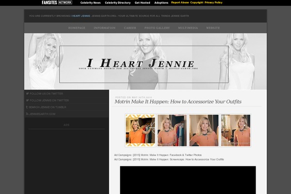 jennie-garth.org site used Premade21