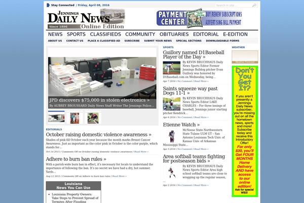 Advanced Newspaper theme site design template sample