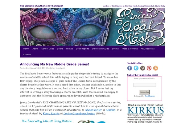 Twenty Ten theme site design template sample