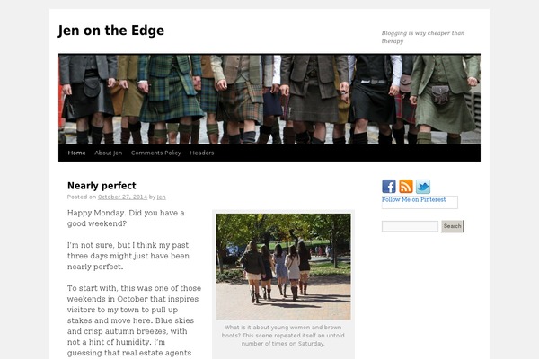 Site using Tipsy Social Icons plugin